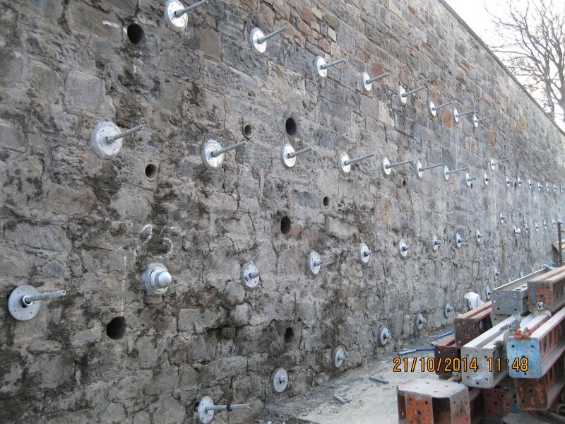 Granton, Retaining Wall Stabilisation - Installed Soil Nails